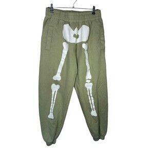 Nice Kicks Green Bones Unisex Sweatpants Size Medium Premium Sweatpants‎